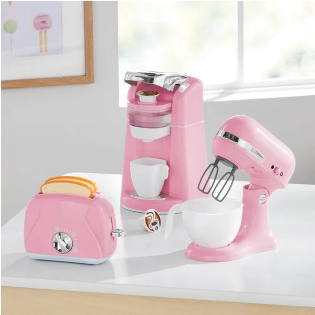 Electrodomésticos de Cocina Rosa con 3 pzas Drop 002