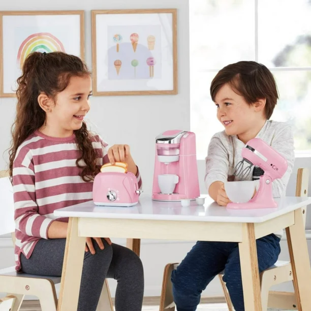 Electrodomésticos de Cocina Rosa con 3 pzas Drop 002