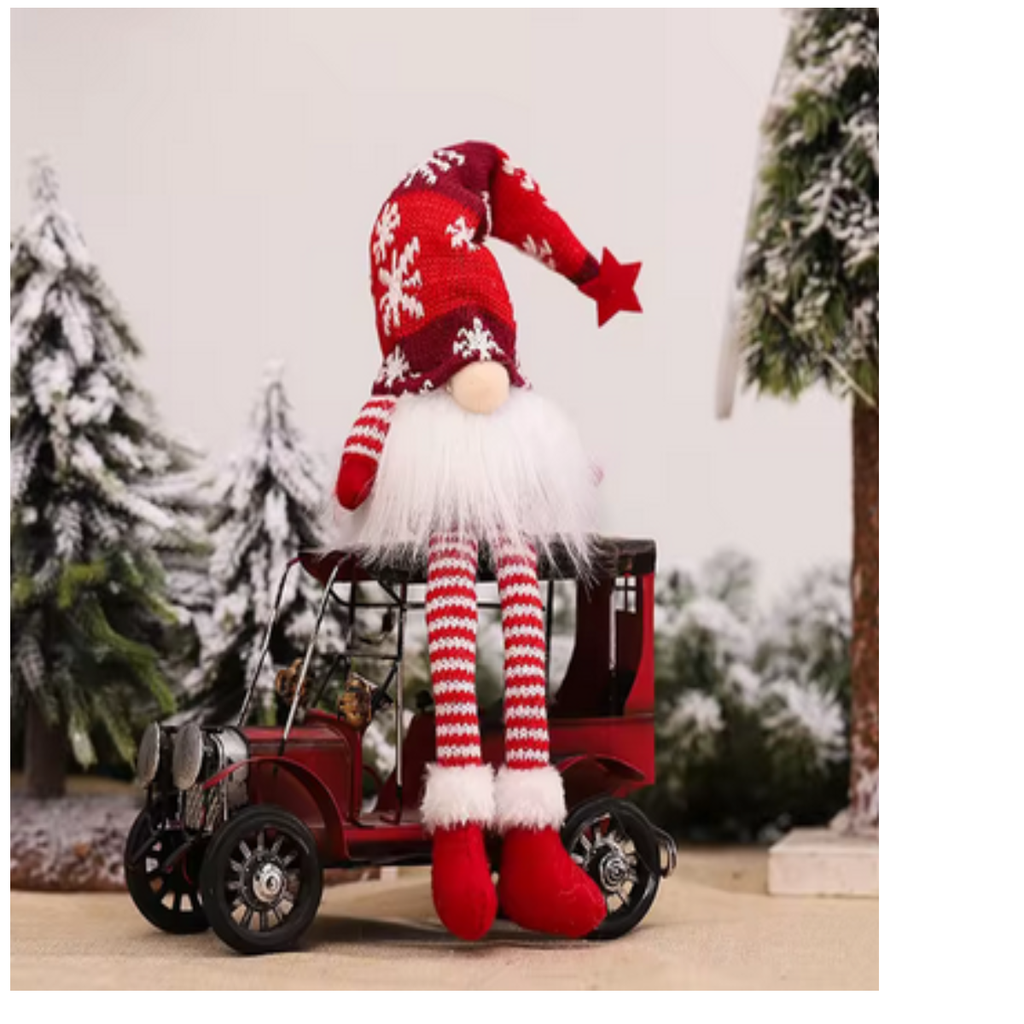 Gnomo Brillante Navidad Muñeco Sin Rostro