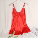 Babydoll De Encaje Color Rojo Liso ! Sexyy!!