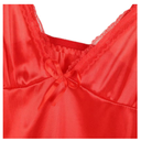 Babydoll De Encaje Color Rojo Liso ! Sexyy!!