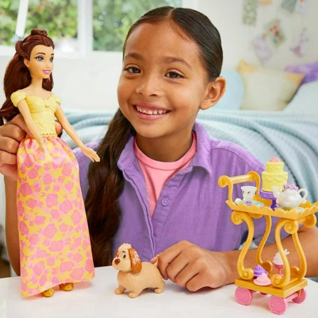 Muñeca Disney Princess Carrito Hora del Té de Bella Drop002