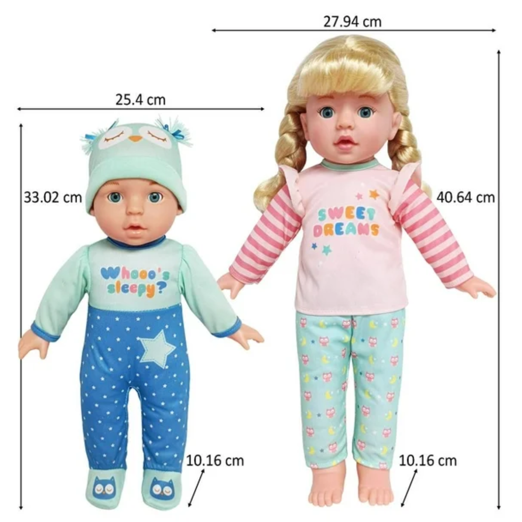 Muñecas Bebé Member's Siblings Búhos Nocturnos droop 002