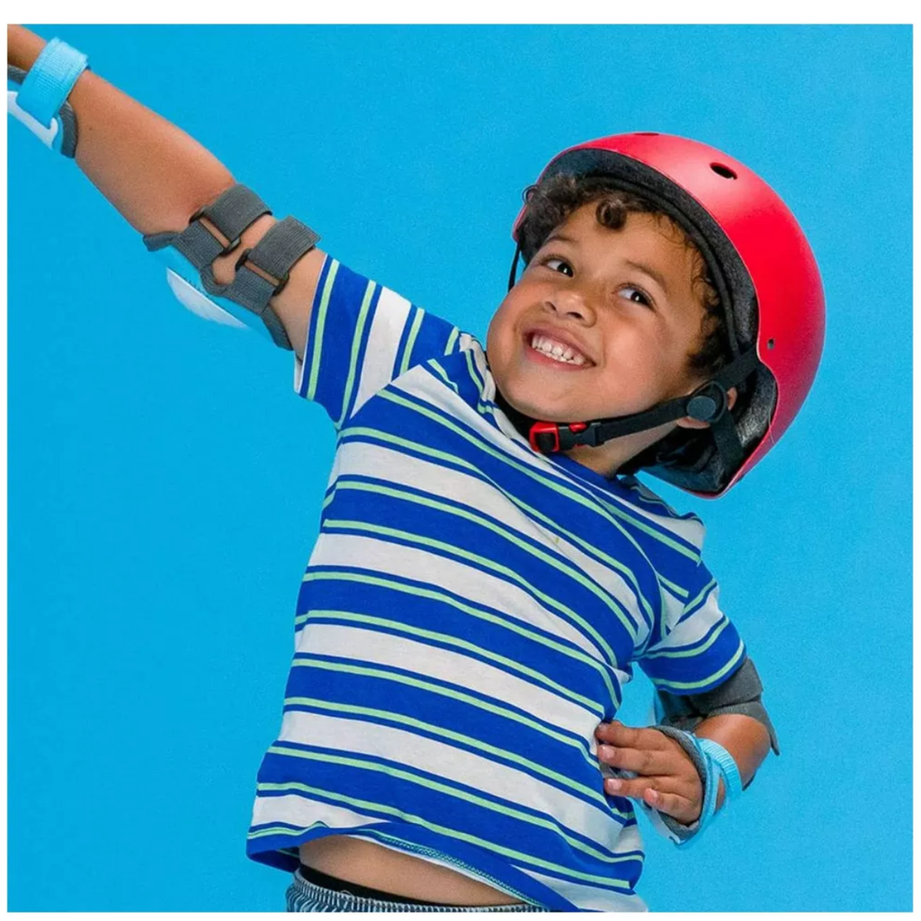 Set De Protección Con Casco,Muñequeras Y Coderas Drop002