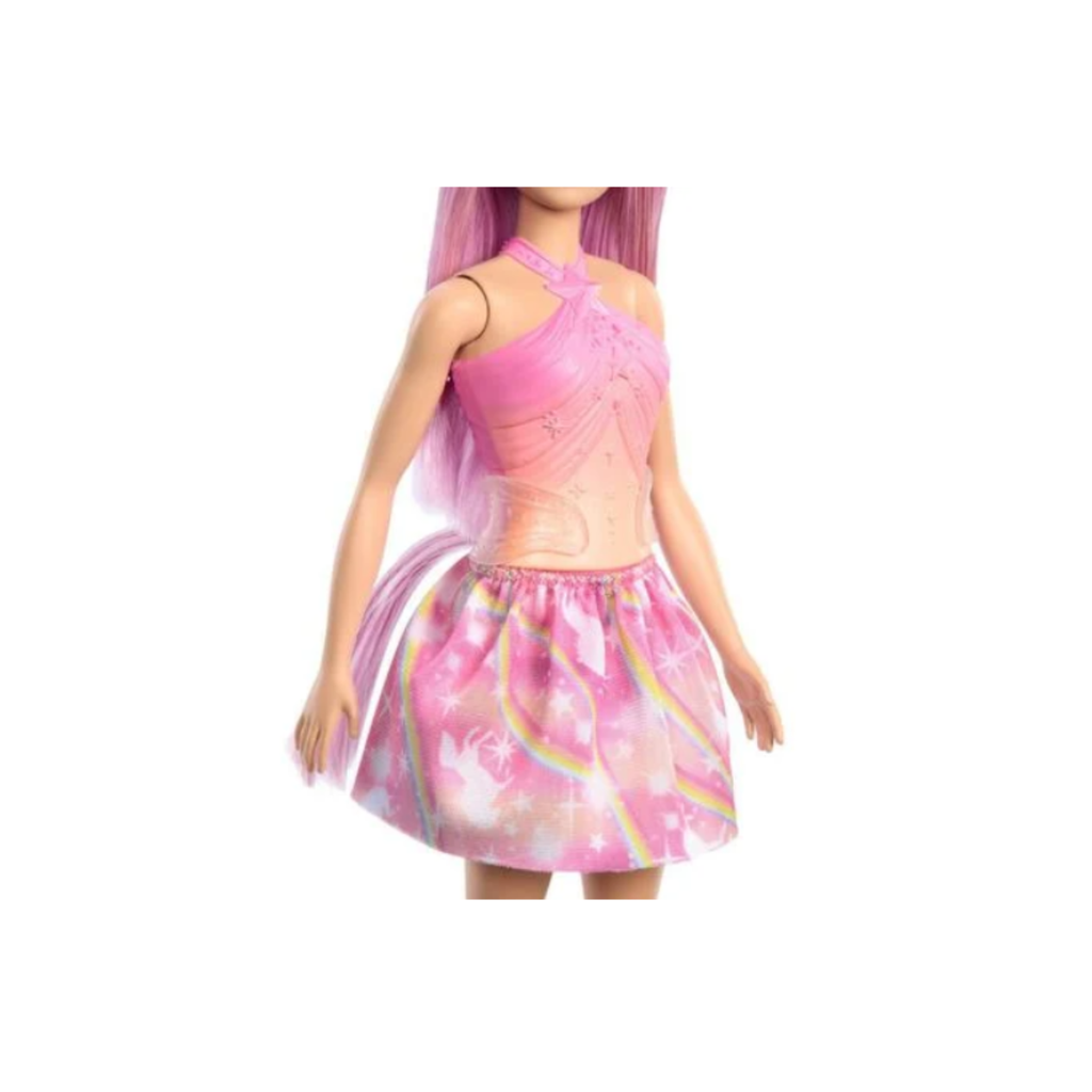 Barbie Unicornio Falda De Ensueño Rosa Drop011