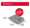 Báscula de Cocina RCA Plateado RC-B1 Drop 002