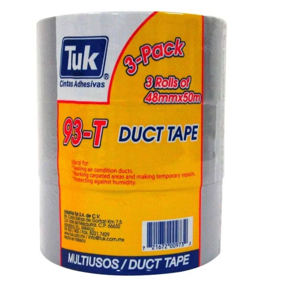 Cinta para Ducto 3 Rollos de 48mm x 50m  Drop 002