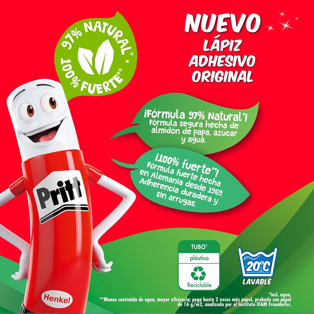 Lápiz Adhesivo Original 8 pzas de 11 g c/u Drop 002