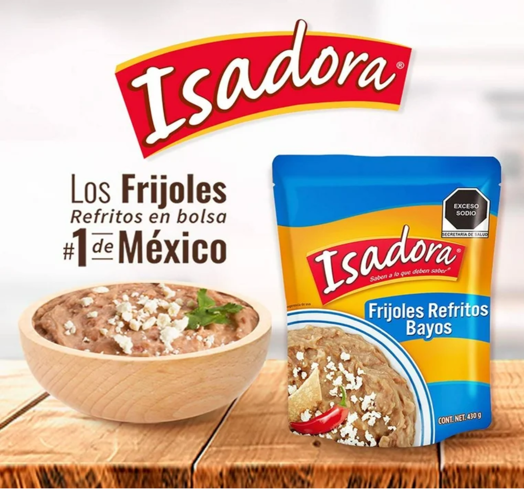 Frijoles Refritos  bayos 6 pzas de 430 g c/u Drop 002