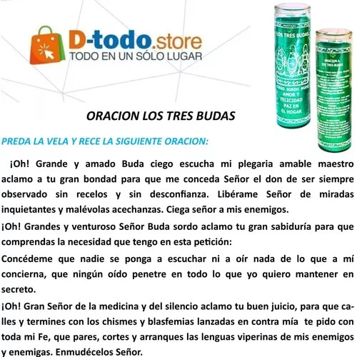 3 Budas 105 Parafina Veladora Mistica 3000