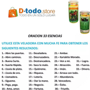 33 Escencias 14 dias Veladora Mistica 7558