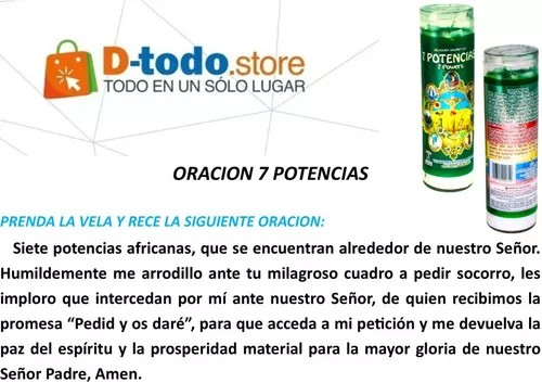 7 Potencias Cocktail Veladora Mistica 2272