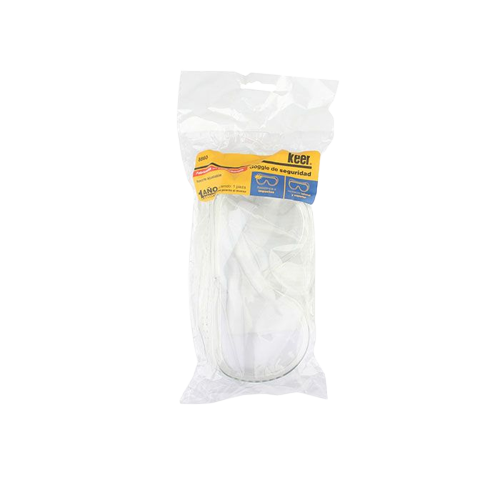 Googles De Seguridad Keer 8860 Trasparentes Pvc Ajustables
