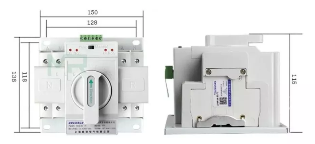 Interruptor De Transferencia Automática/manual 2p 110 V 63 A