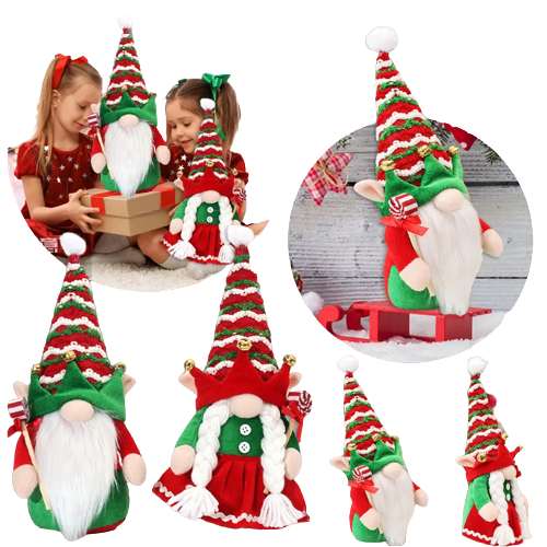 Gnomos Elfos De Peluche Para Decoración De Fiesta De Navidad