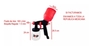 Pistola Eléctrica Pintura 450w 110v 900ml Byp Pel