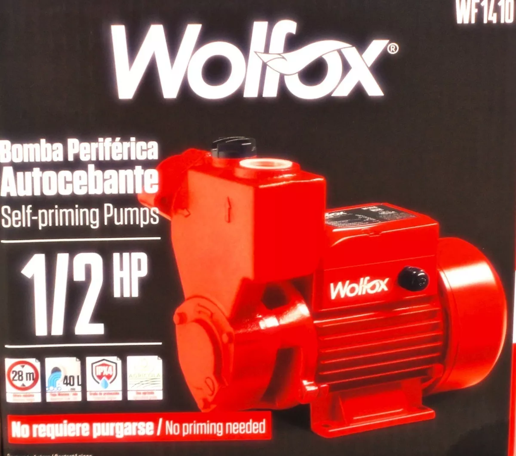 Bomba Periferica Autocebante Wolfox Wf1410 1/2hp 370w