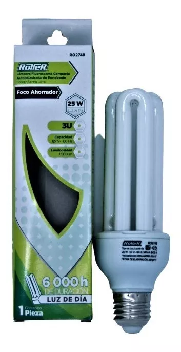 Foco Ahorrador Rotter Ro2748 25w Sin Envolvente Luz De Dia