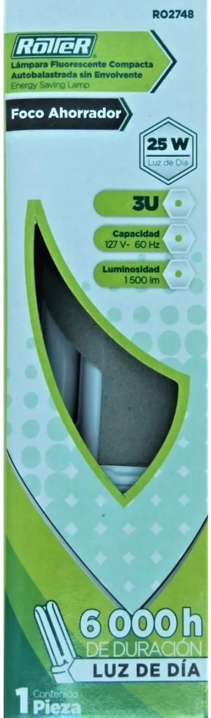 Foco Ahorrador Rotter Ro2748 25w Sin Envolvente Luz De Dia