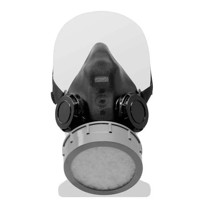 Mascarilla Respirador Toolcraft Tc1808 De 1 Filtro Negro