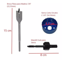 Juego Sierra Corta Círculos Toolcraft Tc0444 Para Cerraduras