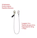 Línea De Posicionamiento Cable De Acero 1.8m Ss-20cva-1m83cm