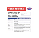 Fleximatic 2314 Coladera Minimalista 10x10 Cm Check Antiolor