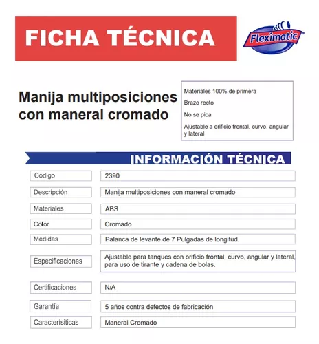 Jolie Manija Para Wc (p/wc) Cromada, Fleximatic (2390)