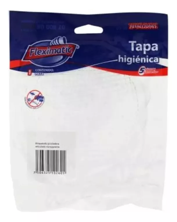 Tapa higiénica blanca cuadrada Fleximatic