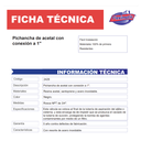 Pichancha Fleximatic 2429 De Acetal Con Conexión 1"