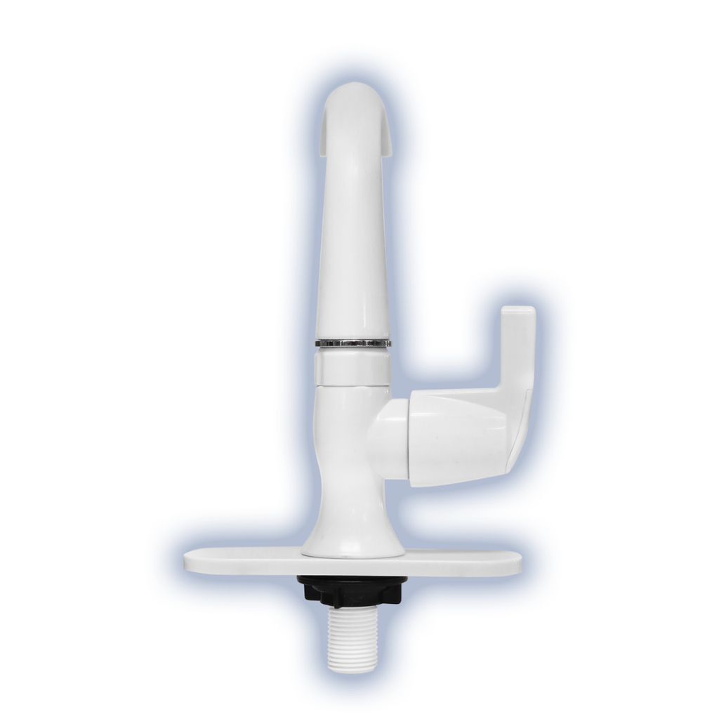 Llave Fleximatic 4429 Para Lavabo ABS Color Blanco 1/4 De Vuelta