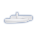 Llave Fleximatic 4429 Para Lavabo ABS Color Blanco 1/4 De Vuelta