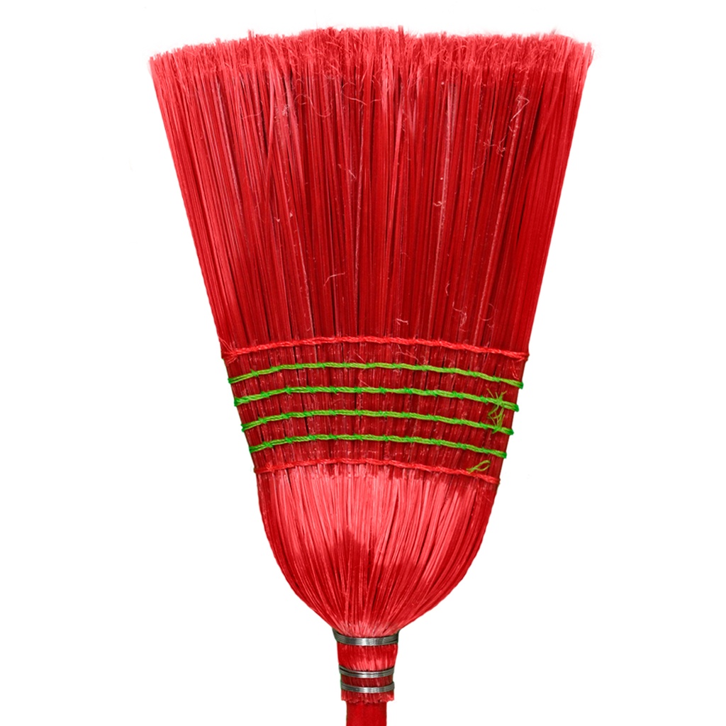 Escoba Plástico Mediana Roja