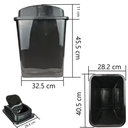 Papelero Rectangular Grande Con Balancín (36Lts.) FPPR03