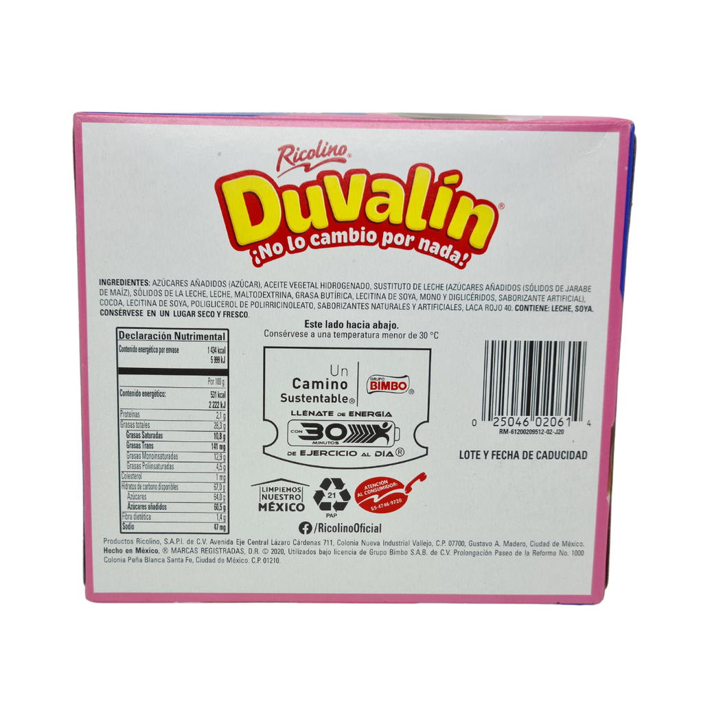 Duvalín Avellana-Fresa 18 Piezas