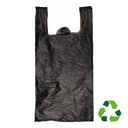 1 Kg de Bolsa Polipapel Tipo Camiseta Mediana Negra 50 x 26 cm