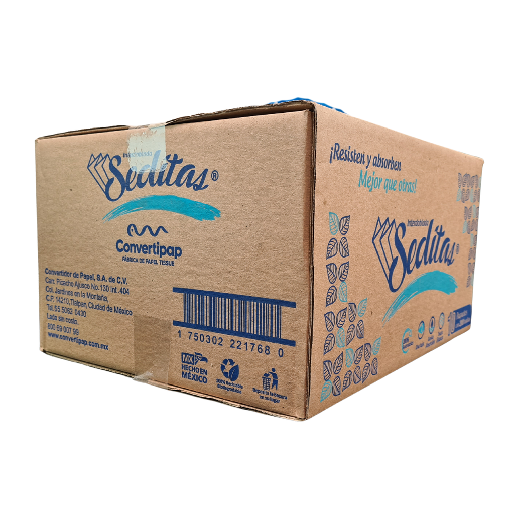 Toalla Interdoblada Sedita 10 paquetes