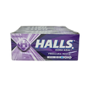 Halls Mora Azul Frescura Media 12 Paquetes