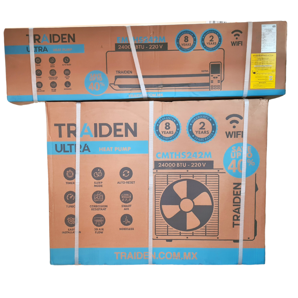 Minisplit Traiden Ultra EMTHS242M/CMTHS242M Standard 24K BTUS 220 V