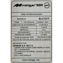 Mini Split Mirage 220V 1 Tonelada 12 Btus ELC121T Life Color Blanco