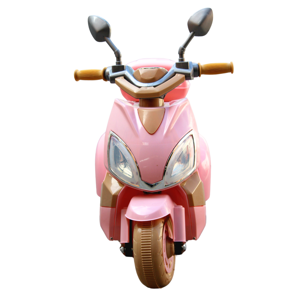 Moto Eléctrica Para Niños Con 3 Llantas Y Manejo Fácil
