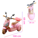 Moto Eléctrica Para Niños Con 3 Llantas Y Manejo Fácil