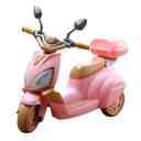 Moto Eléctrica Para Niños Con 3 Llantas Y Manejo Fácil