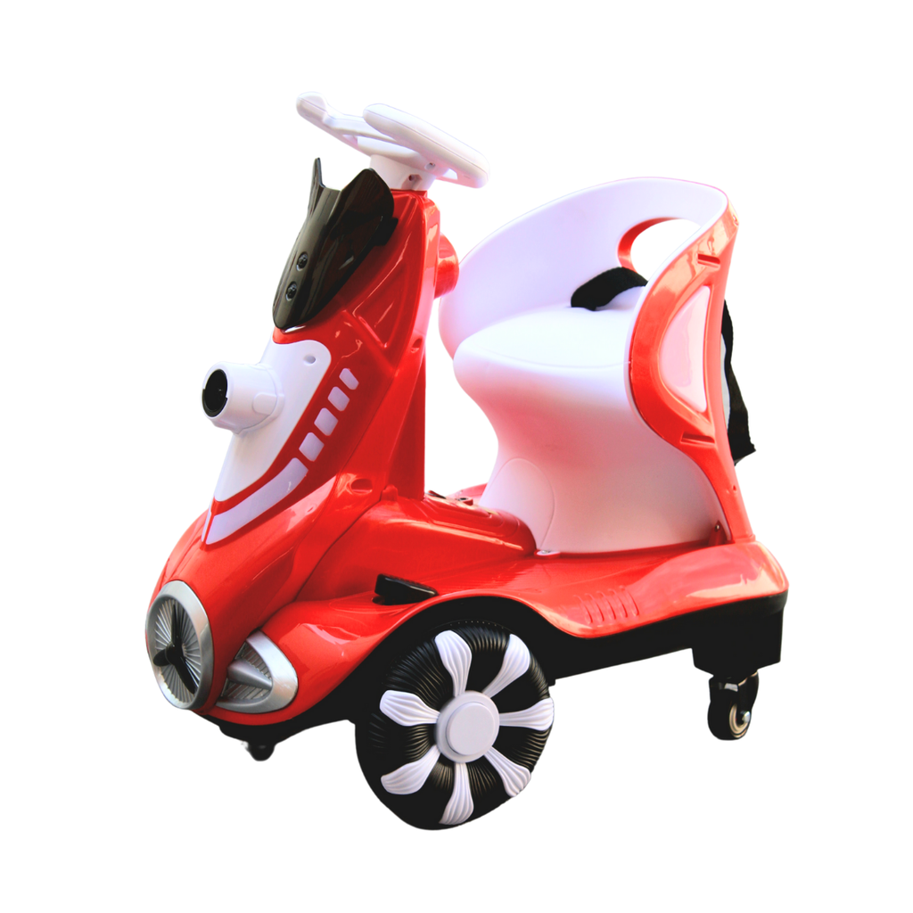 Moto Eléctrica Para Niños Con Burbujas Y Rotación 360°