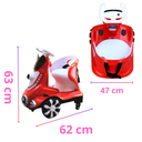 Moto Eléctrica Para Niños Con Burbujas Y Rotación 360°