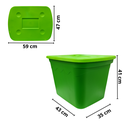 Caja De Plástico Modelo Colores (19 Gal) FPCA19