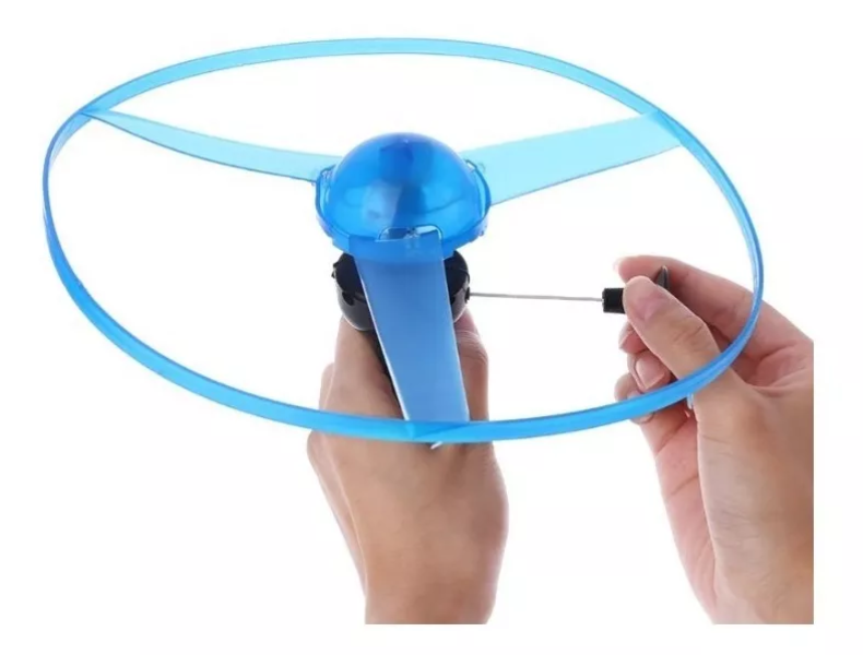 Platillo Volador Led Juguete Para Niños Varios Colores 3 Pza