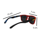 Lentes De Sol P/ Hombres Y Mujeres Armazón Roja C/negro