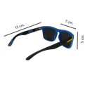 Lentes De Sol De Diseño Clásico Para Hombres Y Mujeres Azul c/Negro