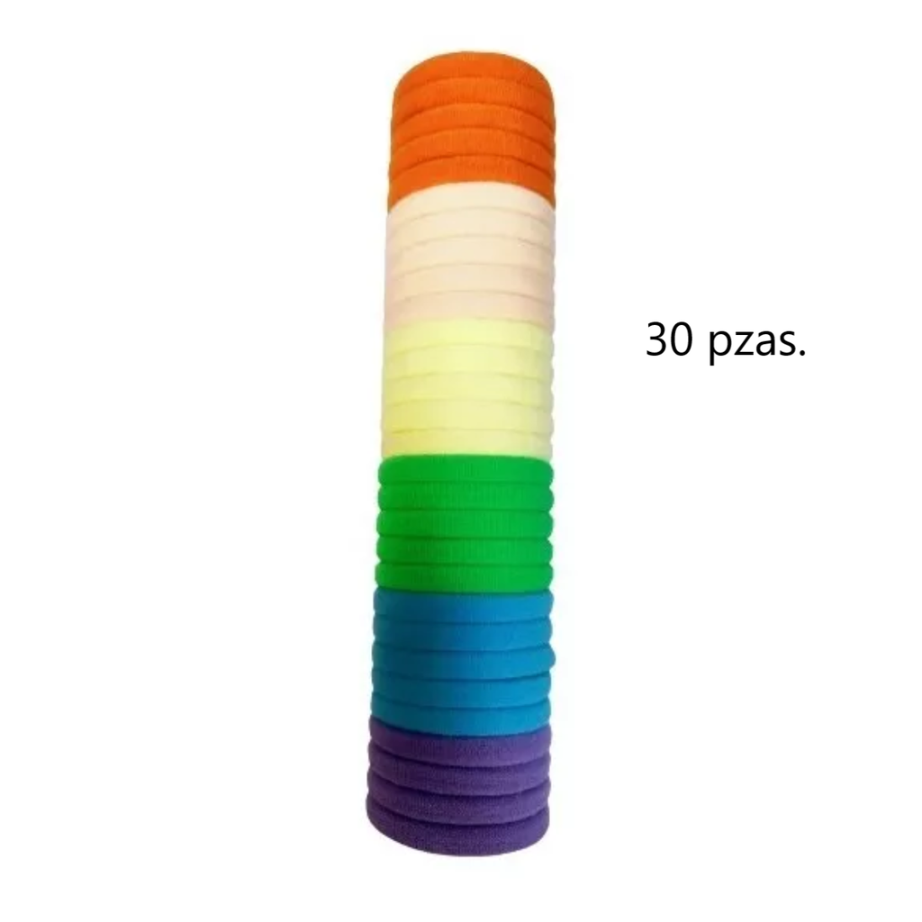 Torre De Ligas Para Cabello De Colores Super Elásticas